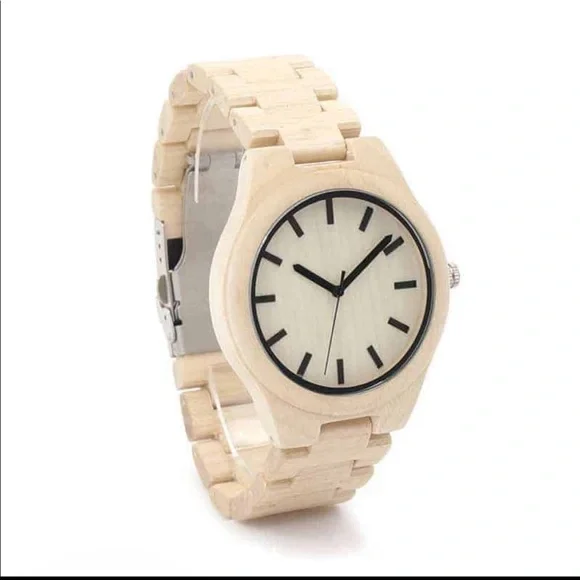 Mens Luxury Natural Wooden Watch (BRAND NEW) - Picture 1 of 4